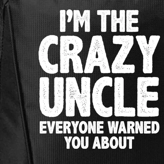 Funny Crazy Uncle City Backpack