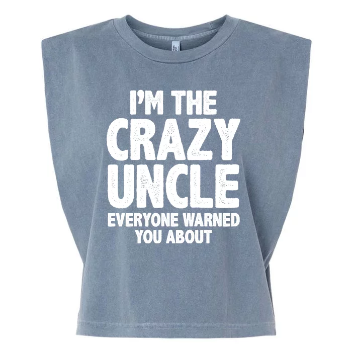 Funny Crazy Uncle Garment-Dyed Women's Muscle Tee