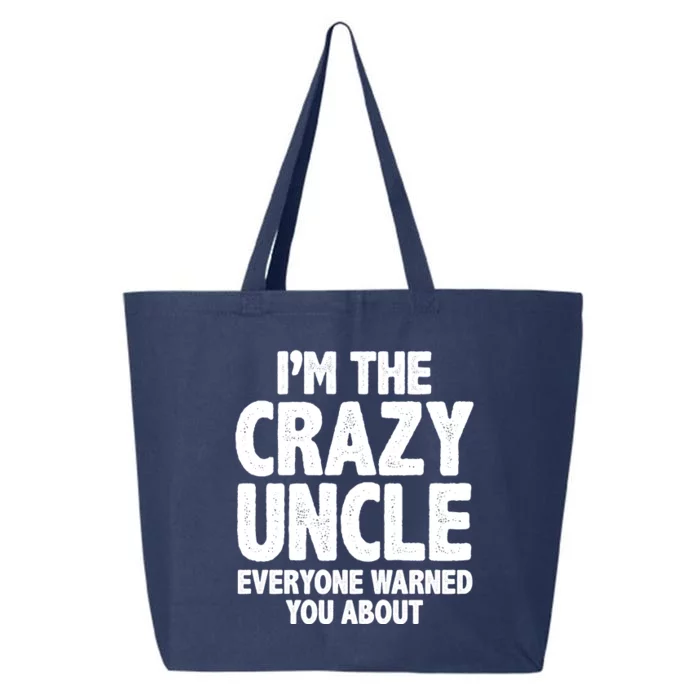 Funny Crazy Uncle 25L Jumbo Tote