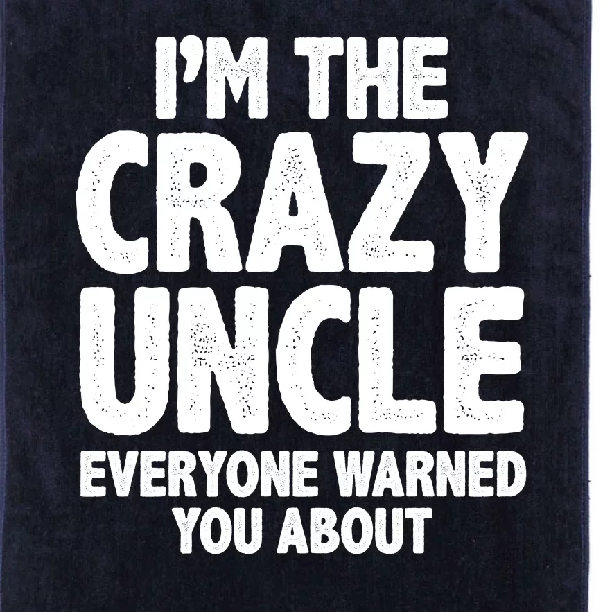 Funny Crazy Uncle Platinum Collection Golf Towel