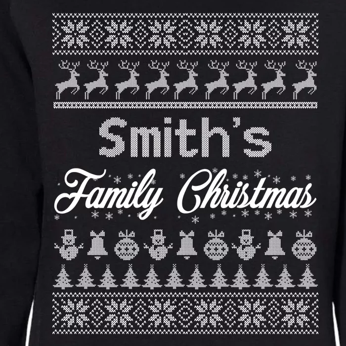 Custom Family Christmas Ugly Sweater Personalized Womens California Wash Sweatshirt