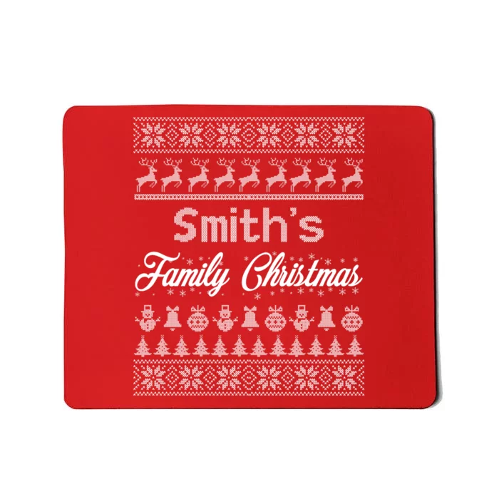 Custom Family Christmas Ugly Sweater Personalized Mousepad