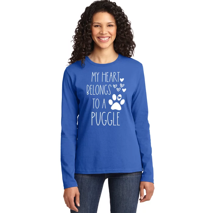 Funny Cute Valentines Day Gift For Rescue Dog Lover Funny Gift Ladies Long Sleeve Shirt