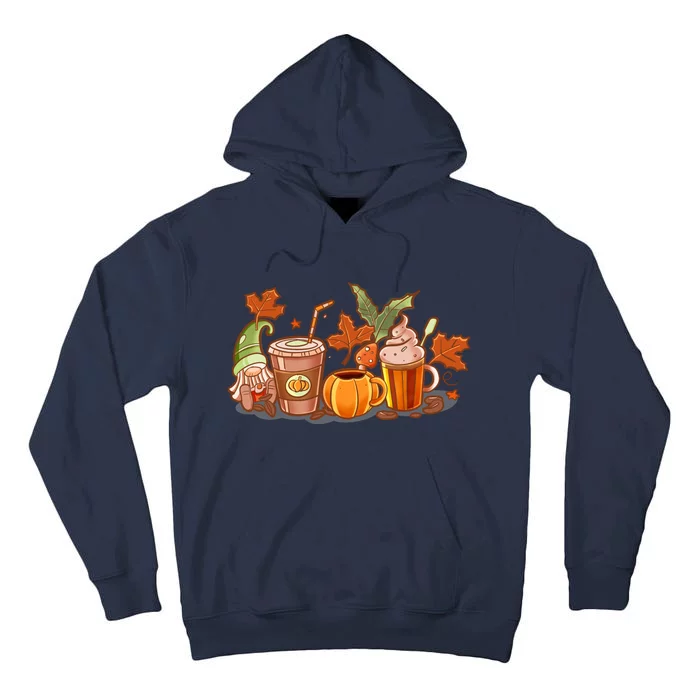 Fall Coffee Vintage Thanksgiving Pumpkin Spice Tall Hoodie