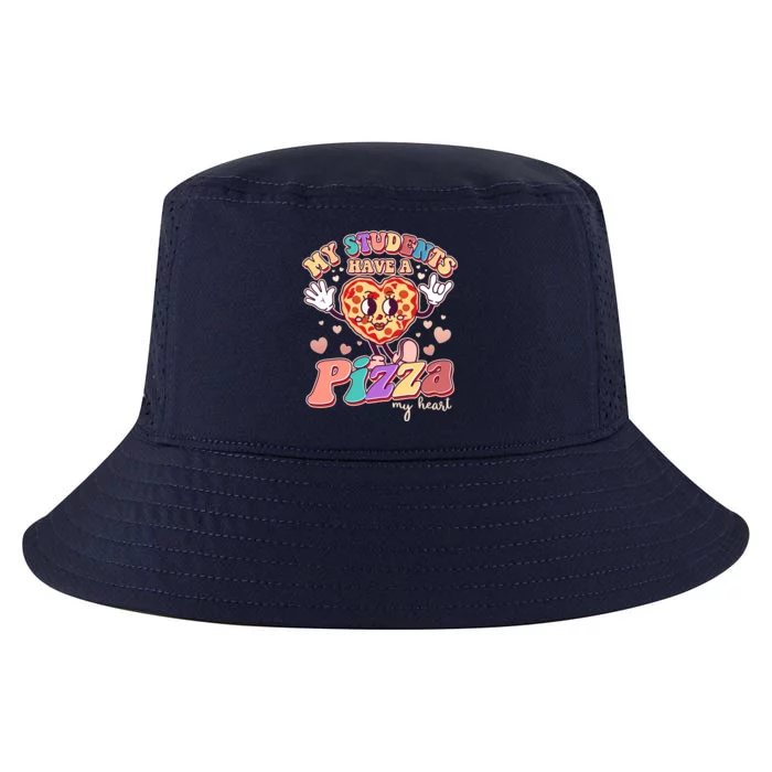 Funny Cute Valentines Day My Students Have A Pizza My Heart Cool Comfort Performance Bucket Hat