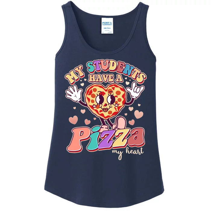 Funny Cute Valentines Day My Students Have A Pizza My Heart Ladies Essential Tank