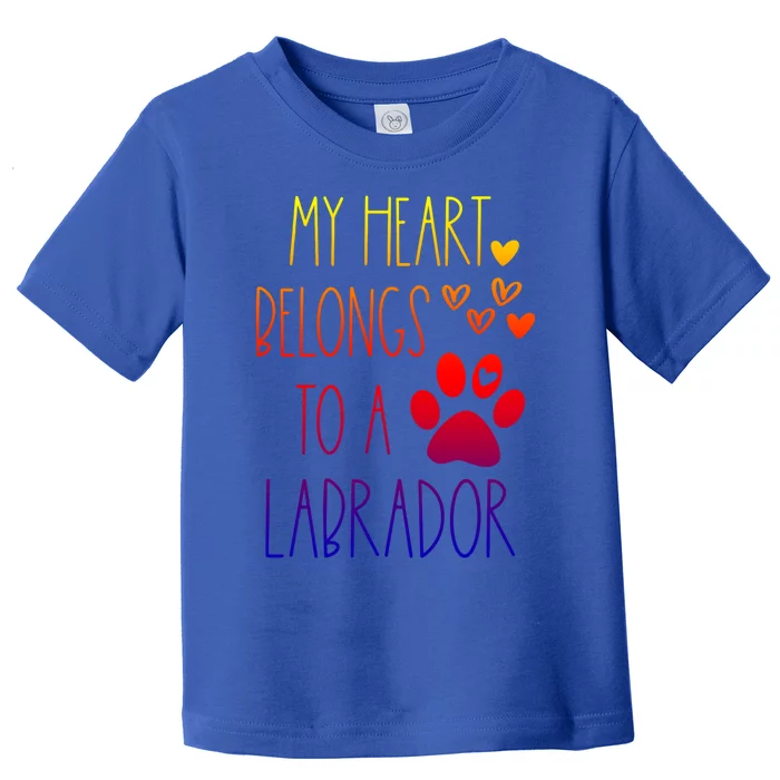 Funny Cute Valentines Day Gift For Labrador Dog Lover Gift Toddler T-Shirt