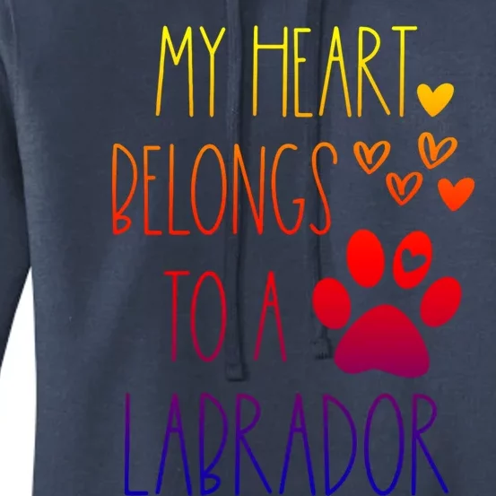 Funny Cute Valentines Day Gift For Labrador Dog Lover Gift Women's Pullover Hoodie