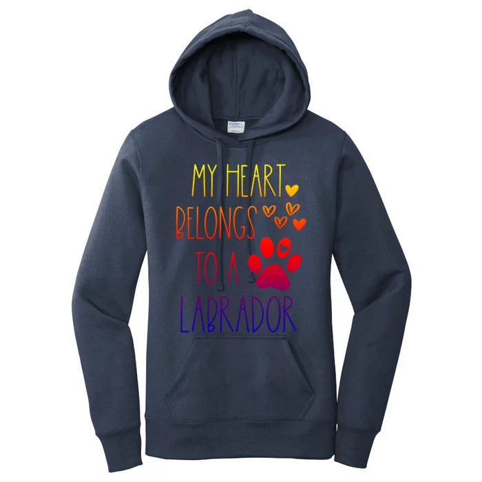 Funny Cute Valentines Day Gift For Labrador Dog Lover Gift Women's Pullover Hoodie