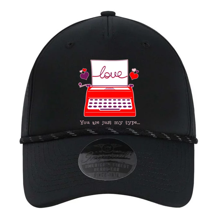 Funny Cute Valentines Day You Are Just My Type Typewriter Love Performance The Dyno Cap