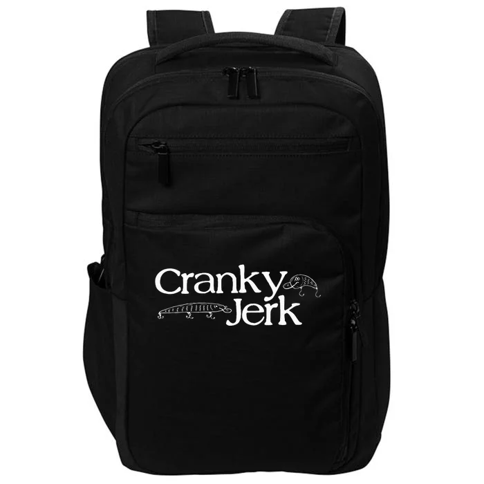 Funny Cranky Vintage Outdoor Fishing Lure Impact Tech Backpack