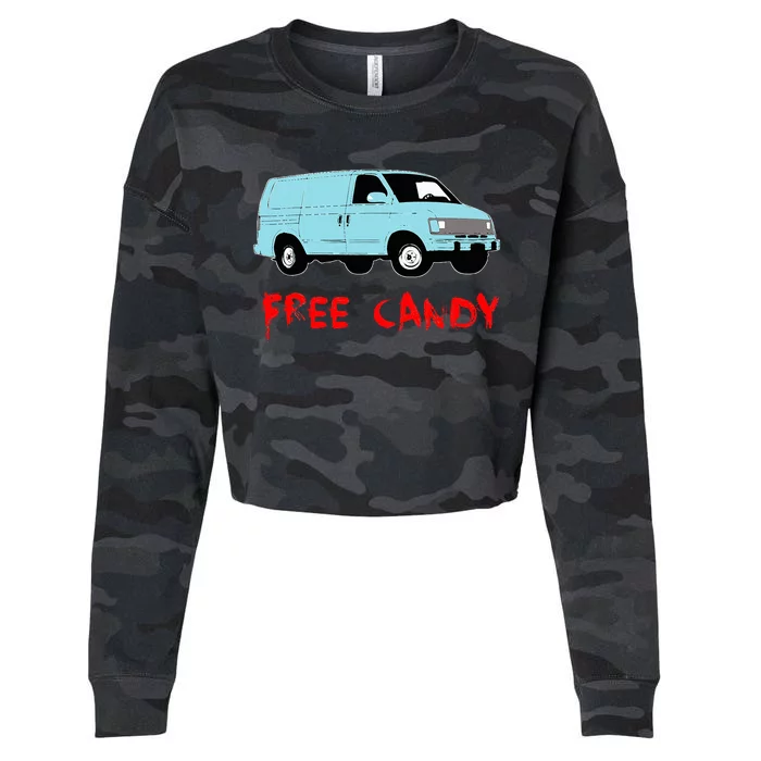 Free Candy Van Cropped Pullover Crew