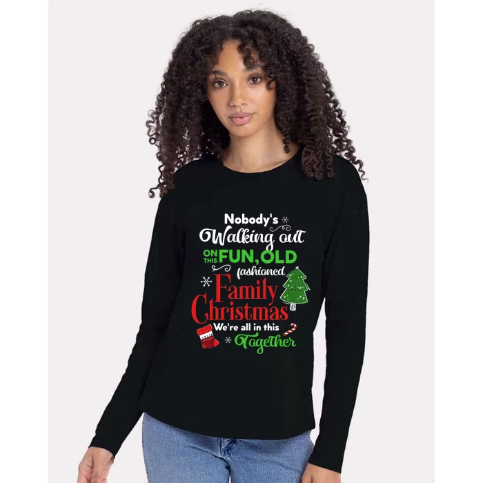 Family Christmas Vacation Pajamas Funny XMAS Ugly Christmas Womens Cotton Relaxed Long Sleeve T-Shirt