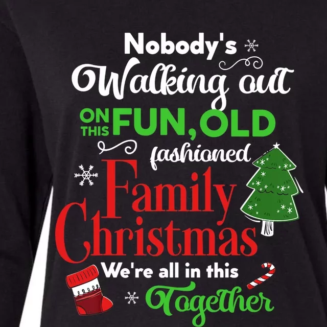 Family Christmas Vacation Pajamas Funny XMAS Ugly Christmas Womens Cotton Relaxed Long Sleeve T-Shirt