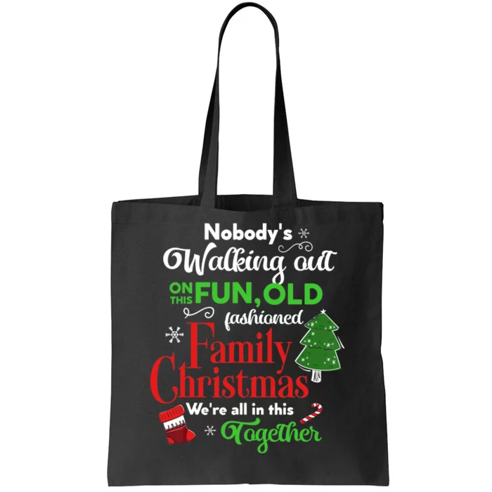 Family Christmas Vacation Pajamas Funny XMAS Ugly Christmas Tote Bag