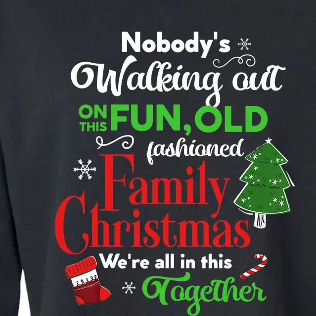 Family Christmas Vacation Pajamas Funny XMAS Ugly Christmas Cropped Pullover Crew