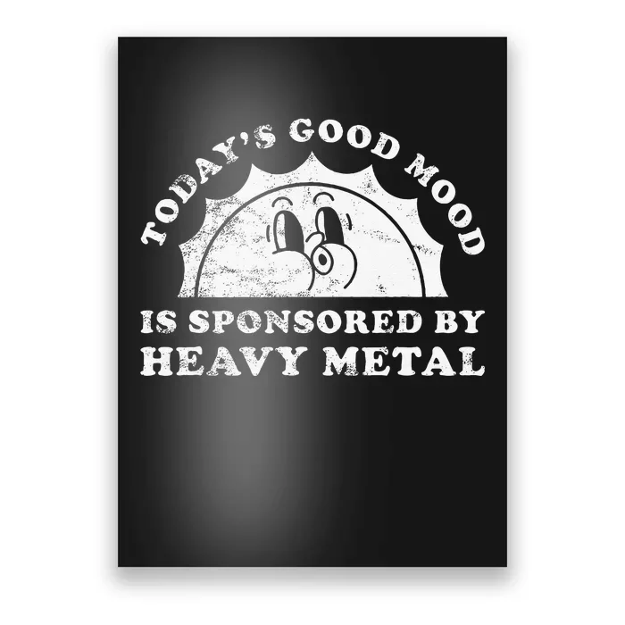 Funny Cute Vintage Retro Heavy Metal Or Heavy Metal Poster