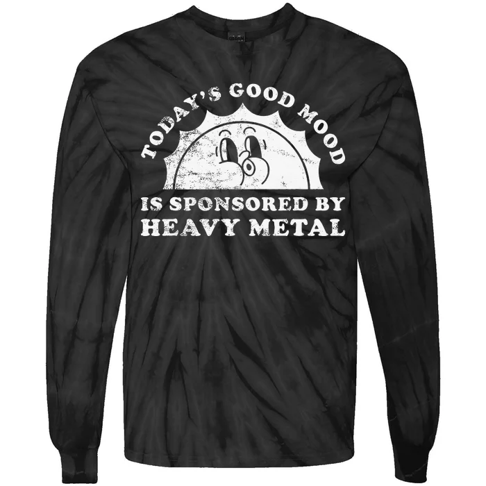 Funny Cute Vintage Retro Heavy Metal Or Heavy Metal Tie-Dye Long Sleeve Shirt