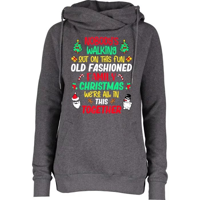 Family Christmas Vacation Pajamas Xmas Ugly Christmas Womens Funnel Neck Pullover Hood