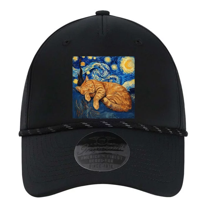 Funny Cat Van Gogh Starry Night Performance The Dyno Cap