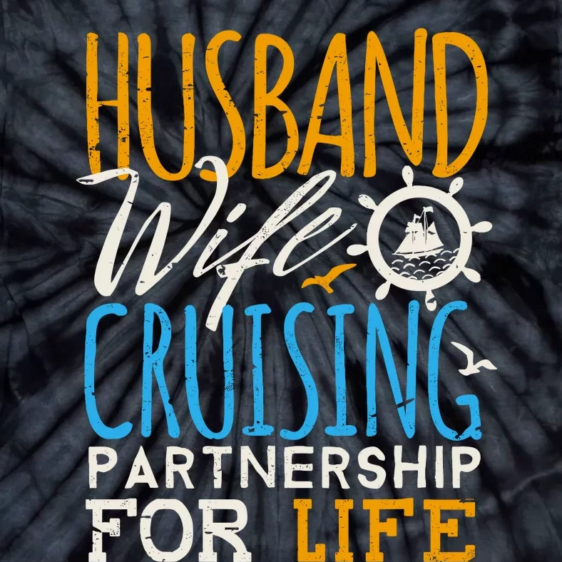 Family Cruise Vacation Husband Wife Cruising Couples Tie-Dye T-Shirt