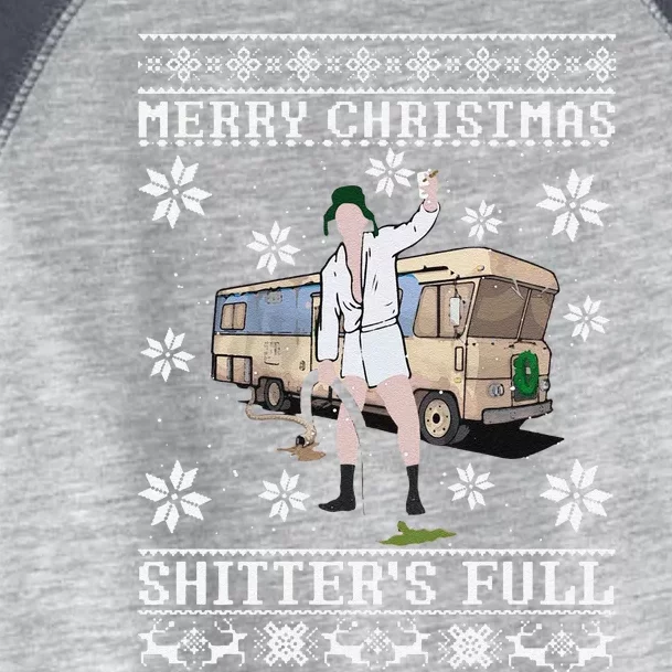 Funny Christmas Vacation Merry Christmas Shitters Full Christmas Ugly Toddler Fine Jersey T-Shirt