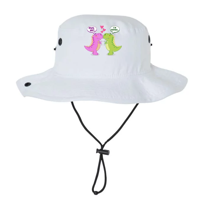 Funny Cute Valentines Day T Rex Dinosaurs Hug Legacy Cool Fit Booney Bucket Hat