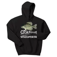 Funny Crappie Whisperer Fishing Black Crappie Lake Fish Gift Kids Sweatshirt