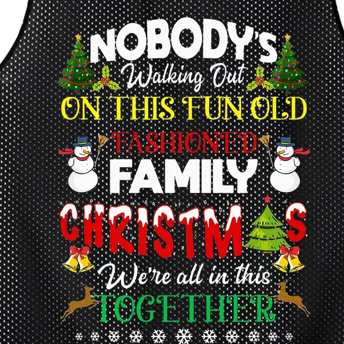 Family Christmas we are all in this together Merry Xmas Mesh Reversible Basketball Jersey Tank