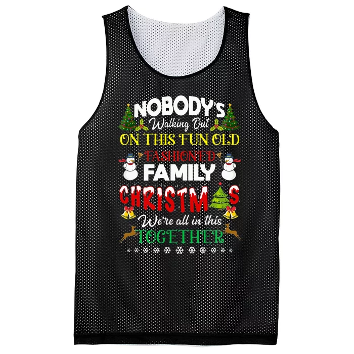 Family Christmas we are all in this together Merry Xmas Mesh Reversible Basketball Jersey Tank