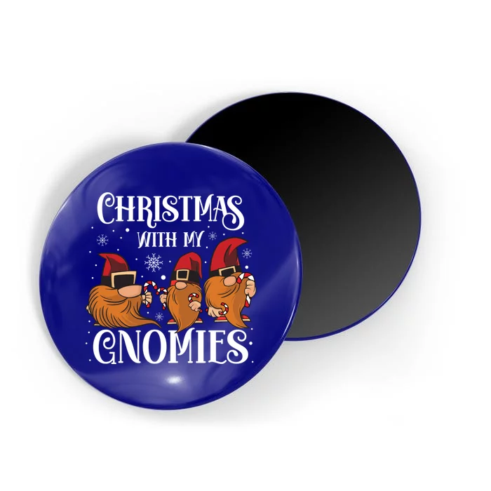 Funny Christmas With My Gnomies Gift Magnet