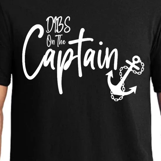 Funny Captain Wife Dibs on the Captain Pajama Set