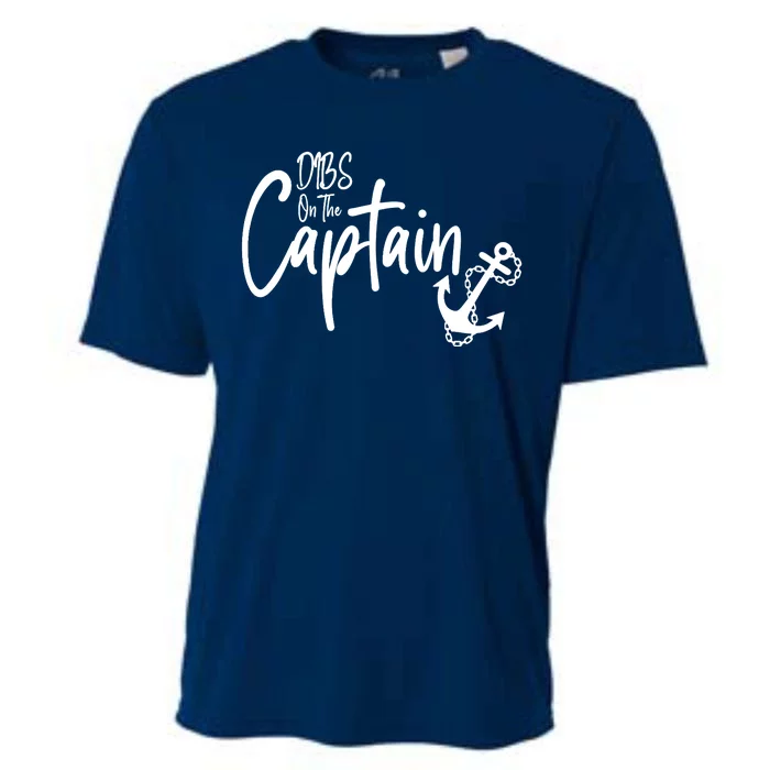 Funny Captain Wife Dibs on the Captain Cooling Performance Crew T-Shirt