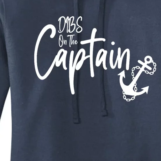 Funny Captain Wife Dibs on the Captain Women's Pullover Hoodie