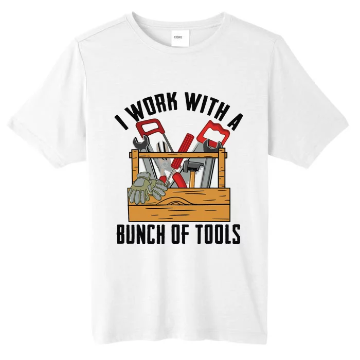 Funny Construction Worker Gift Carpenter Woodworker Handyman ChromaSoft Performance T-Shirt