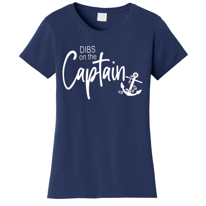 Funny Captain Wife Dibs On The Captain Tank Top Women's T-Shirt