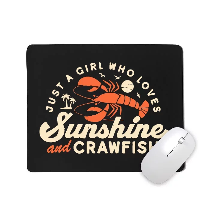 Funny Crawfish Wo Cajun Boil Girl Party Festival Mousepad