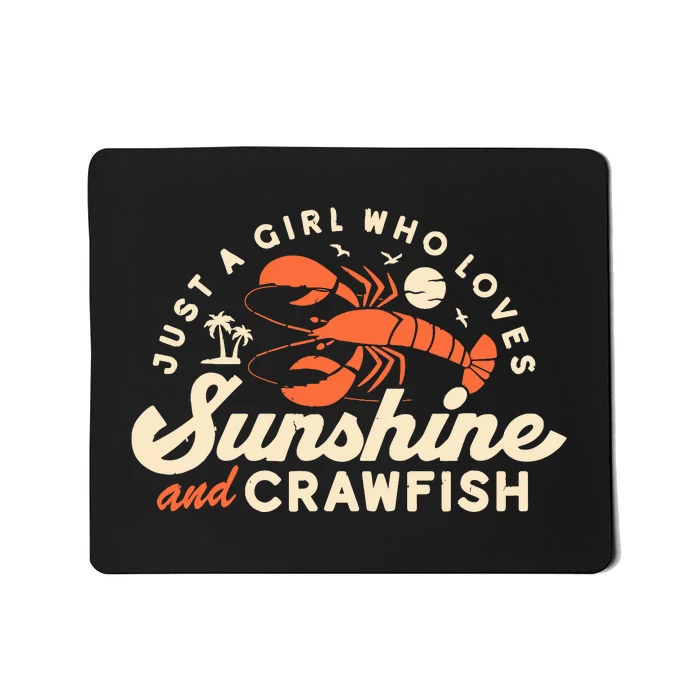 Funny Crawfish Wo Cajun Boil Girl Party Festival Mousepad