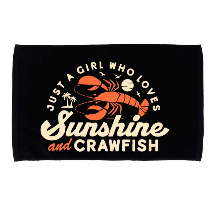 Funny Crawfish Wo Cajun Boil Girl Party Festival Microfiber Hand Towel