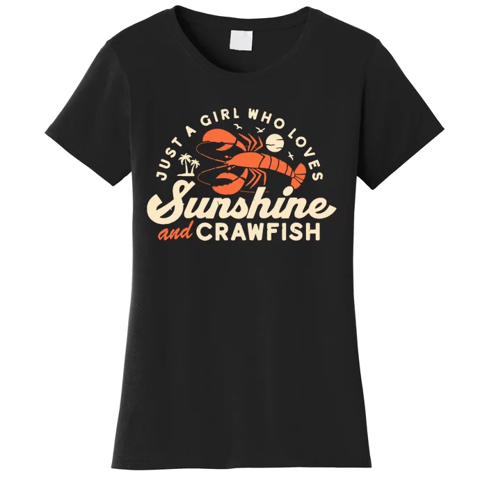 Funny Crawfish Wo Cajun Boil Girl Party Festival Women's T-Shirt