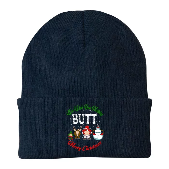 Funny Christmas We Wish You Nothing Butt Merry Xmas Cool Gift Knit Cap Winter Beanie