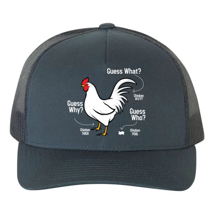 Funny Chicken What Chicken Butt Farming Lovers Gifts Yupoong Adult 5-Panel Trucker Hat