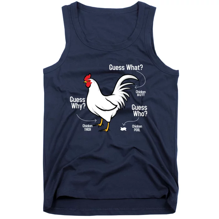 Funny Chicken What Chicken Butt Farming Lovers Gifts Tank Top