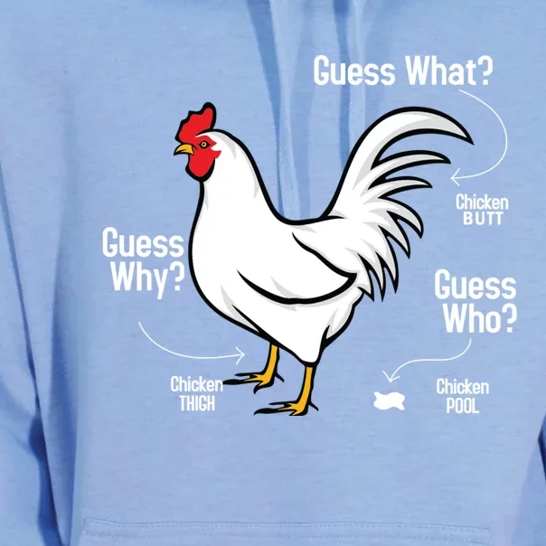 Funny Chicken What Chicken Butt Farming Lovers Gifts Unisex Surf Hoodie