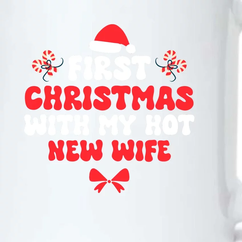 First Christmas With My Hot New Wife Funny Xmas Black Color Changing Mug