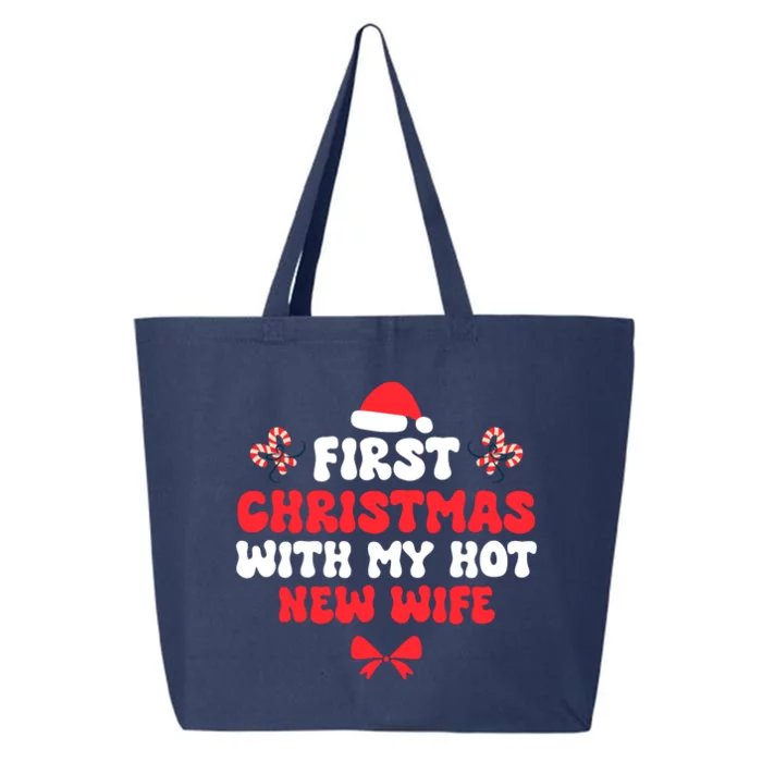 First Christmas With My Hot New Wife Funny Xmas 25L Jumbo Tote