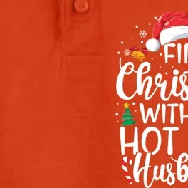 First Christmas With My Hot New Husband Newlywed Cute Gift Dry Zone Grid Performance Polo