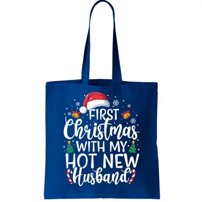 First Christmas With My Hot New Husband Newlywed Cute Gift Tote Bag