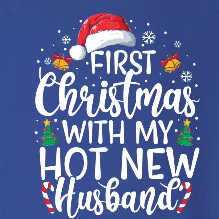 First Christmas With My Hot New Husband Newlywed Cute Gift Toddler Long Sleeve Shirt