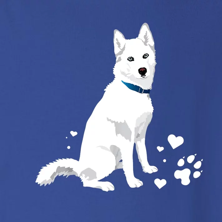 Funny Cute White Siberian Husky Gift Sweet White Snow Dog Gift Toddler Long Sleeve Shirt